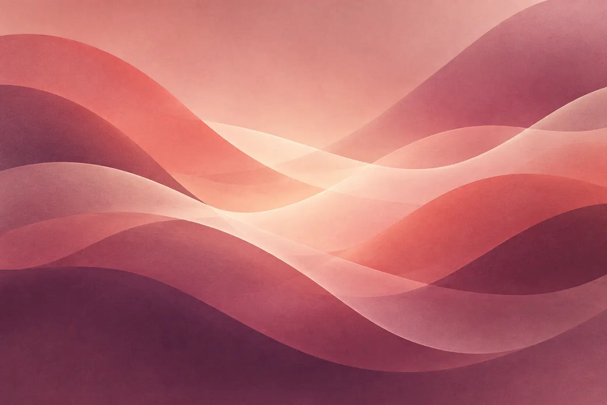 Abstract overlapping waves representing changing sensation and repeated pleasure