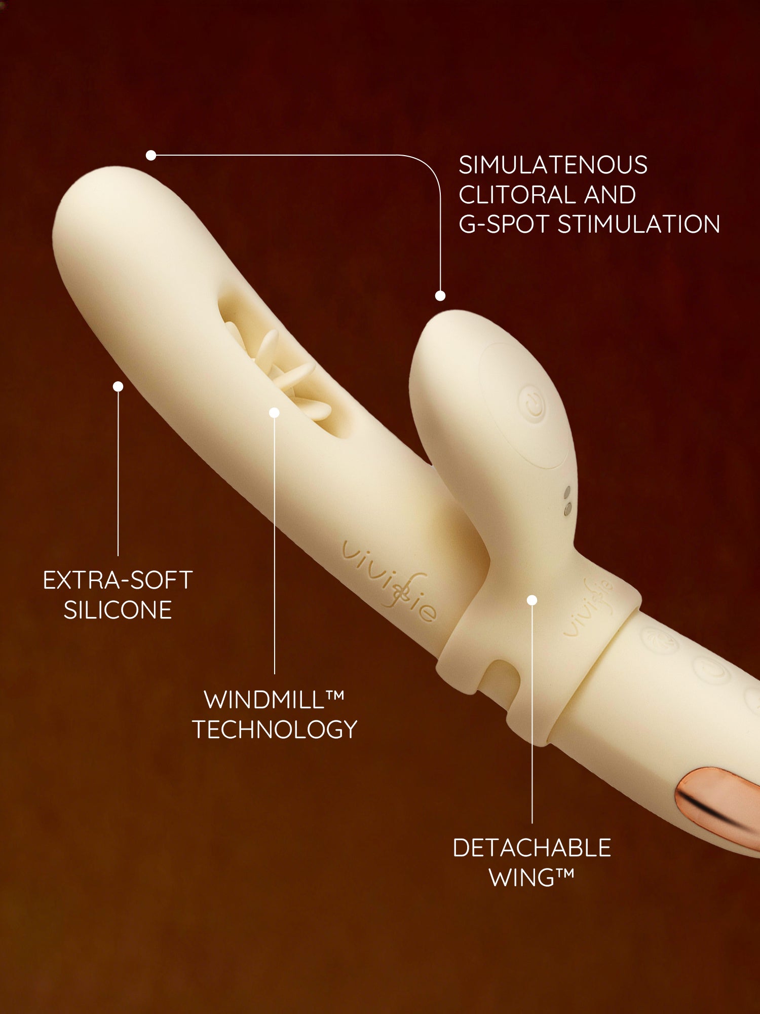 VIVIFIE VELORA Rabbit sex toy stimulation points